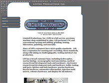 Tablet Screenshot of limitedproductions.net